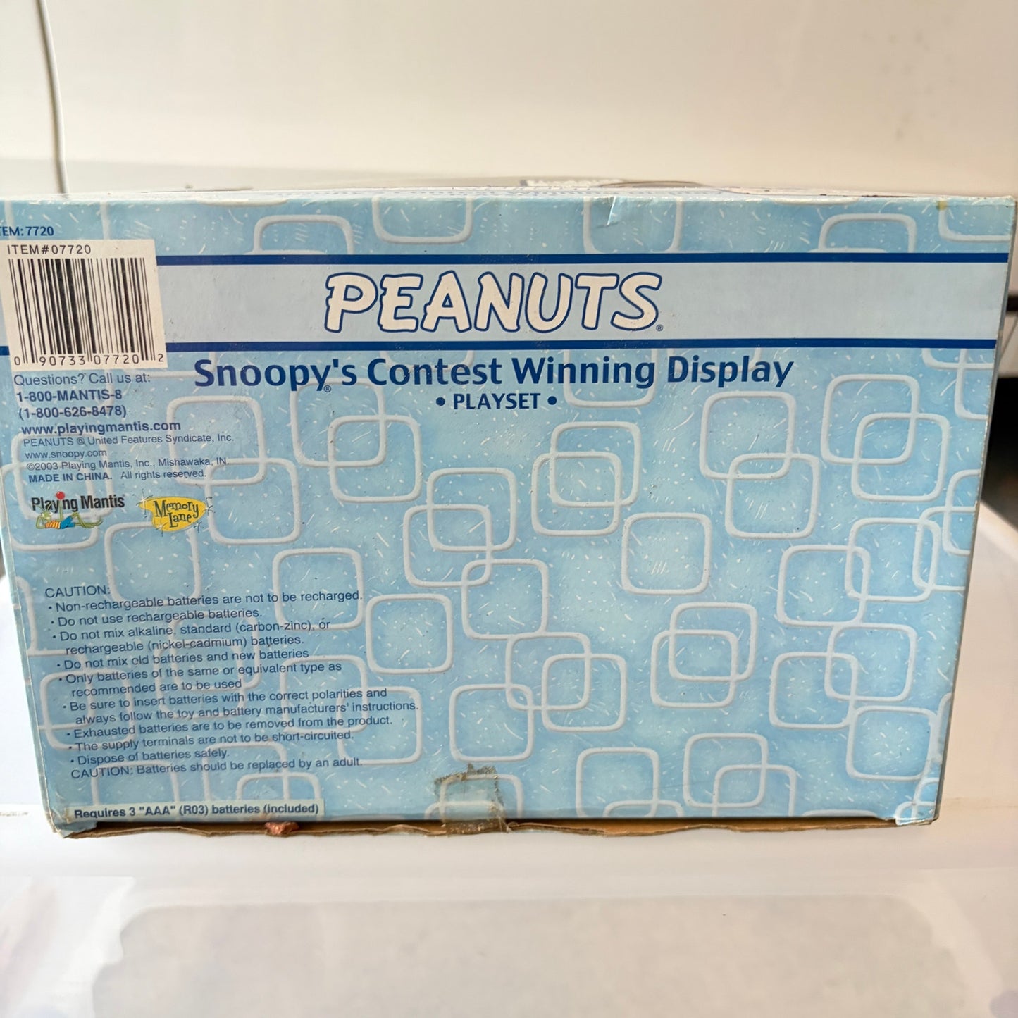 Peanuts Snoopy's Contest Winning Display Playset A Charlie Brown Christmas NEW