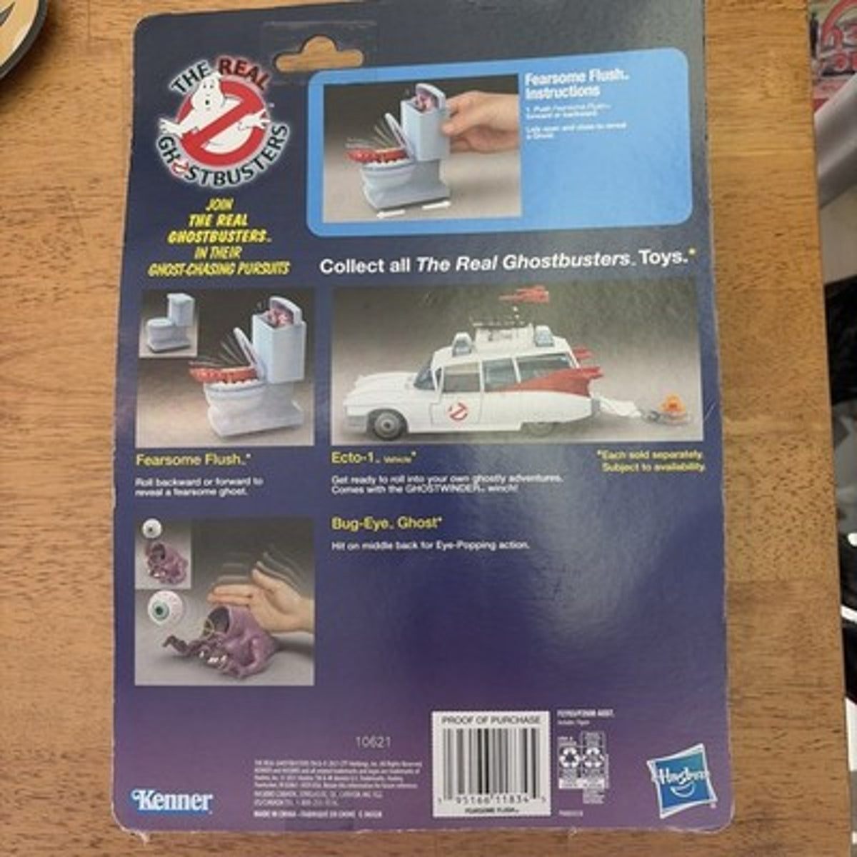 Real Ghostbusters FEARSOME FLUSH Vintage Kenner Toilet Ghost Action Figure