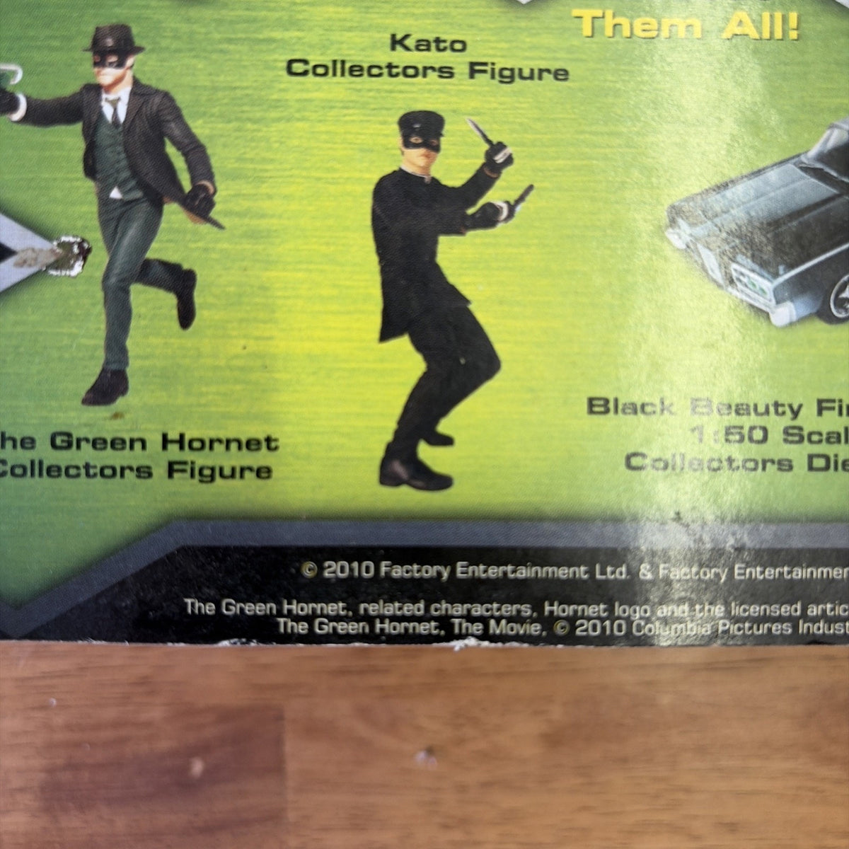Green Hornet Series 1 Set Factory Entertainment 2010 Action Figure Britt Kato