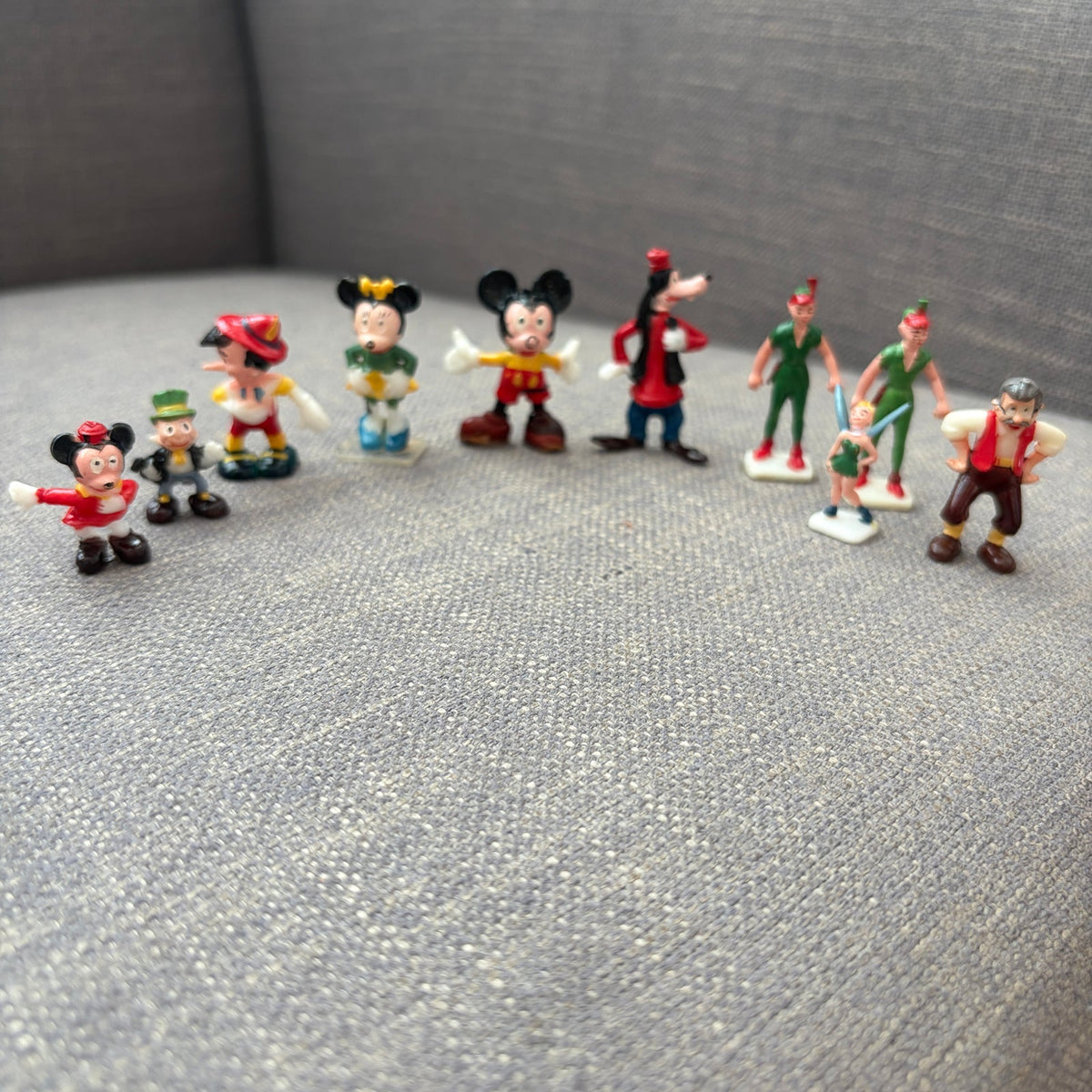 Marx Disneykins Miniature Hand-Painted Plastic Figures 1960s LOT of 10