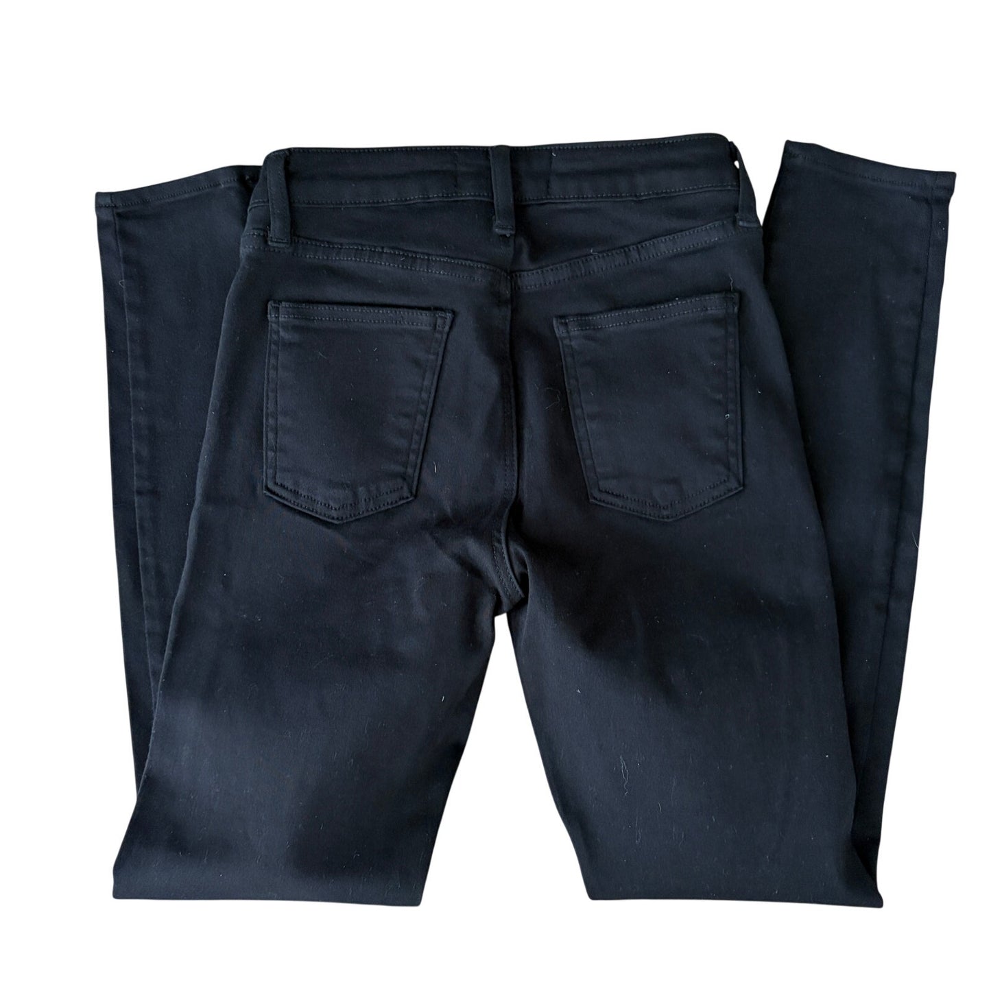 Just Black Denim 5 Pocket Classic Skinny Jean Black Knit # BP258J Women Size 26
