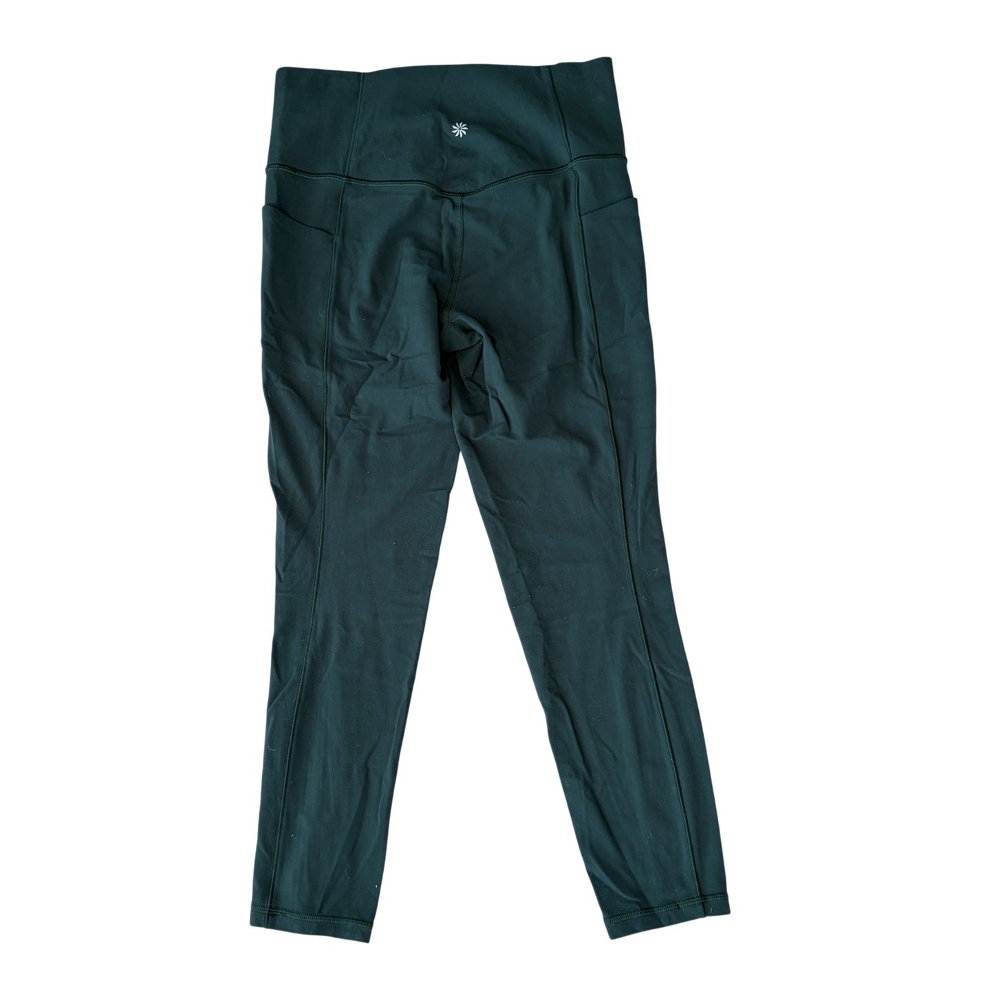 Athleta Dark Green Salutation Stash Pocket II Serene 7/8 Tight Women Size Medium