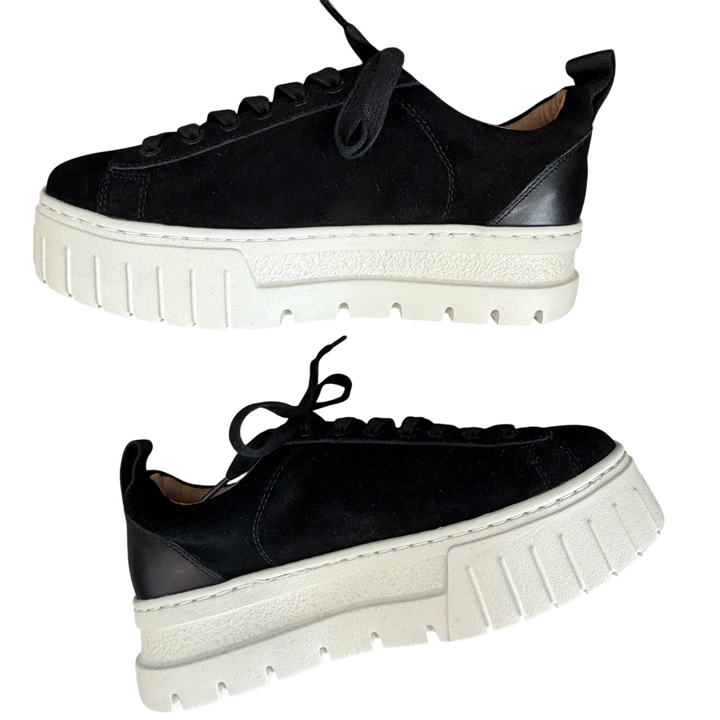J/Slides Roger Black Suede Platform Sneaker Womens Size 8.5 NEW IN BOX