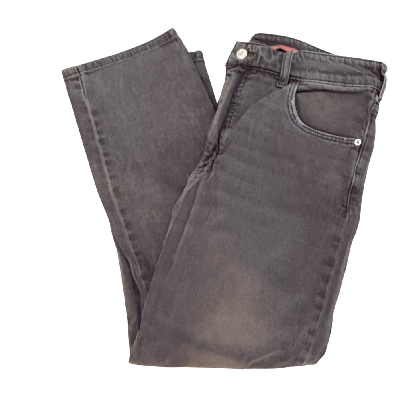 Pilcro Anthropologie High Rise Light Wash Black Distressed Jeans Womens Size 30