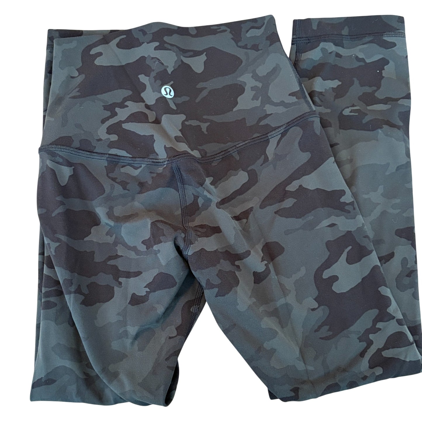 Lululemon Green Camo Align High-Rise Crop Legging 21" Womens Size 2