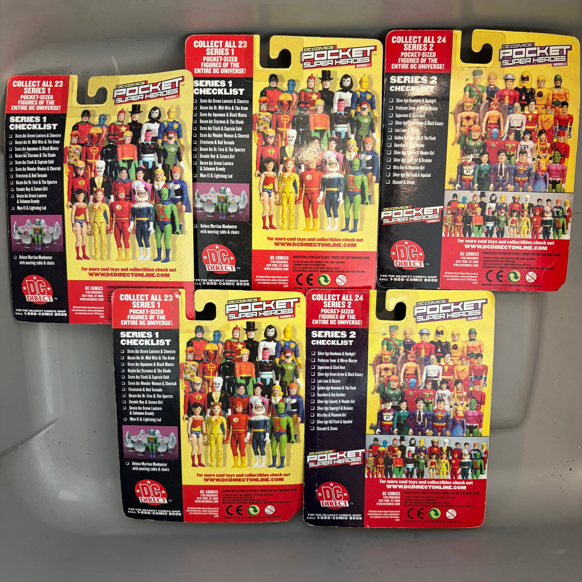 LOT 5 DC Comics Pocket Super Heroes Green Lantern, Green Arrow, Aqualad, MORE