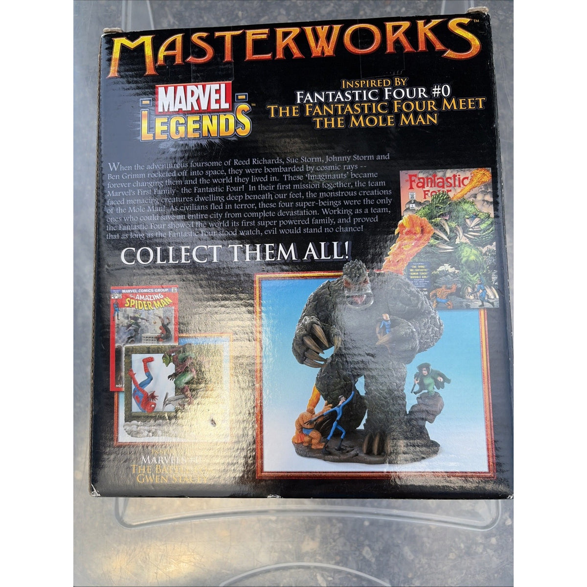 Fantastic Four Meet Mole Man #1 Cover In 3-D! ToyBiz Marvel Masterworks NEW
