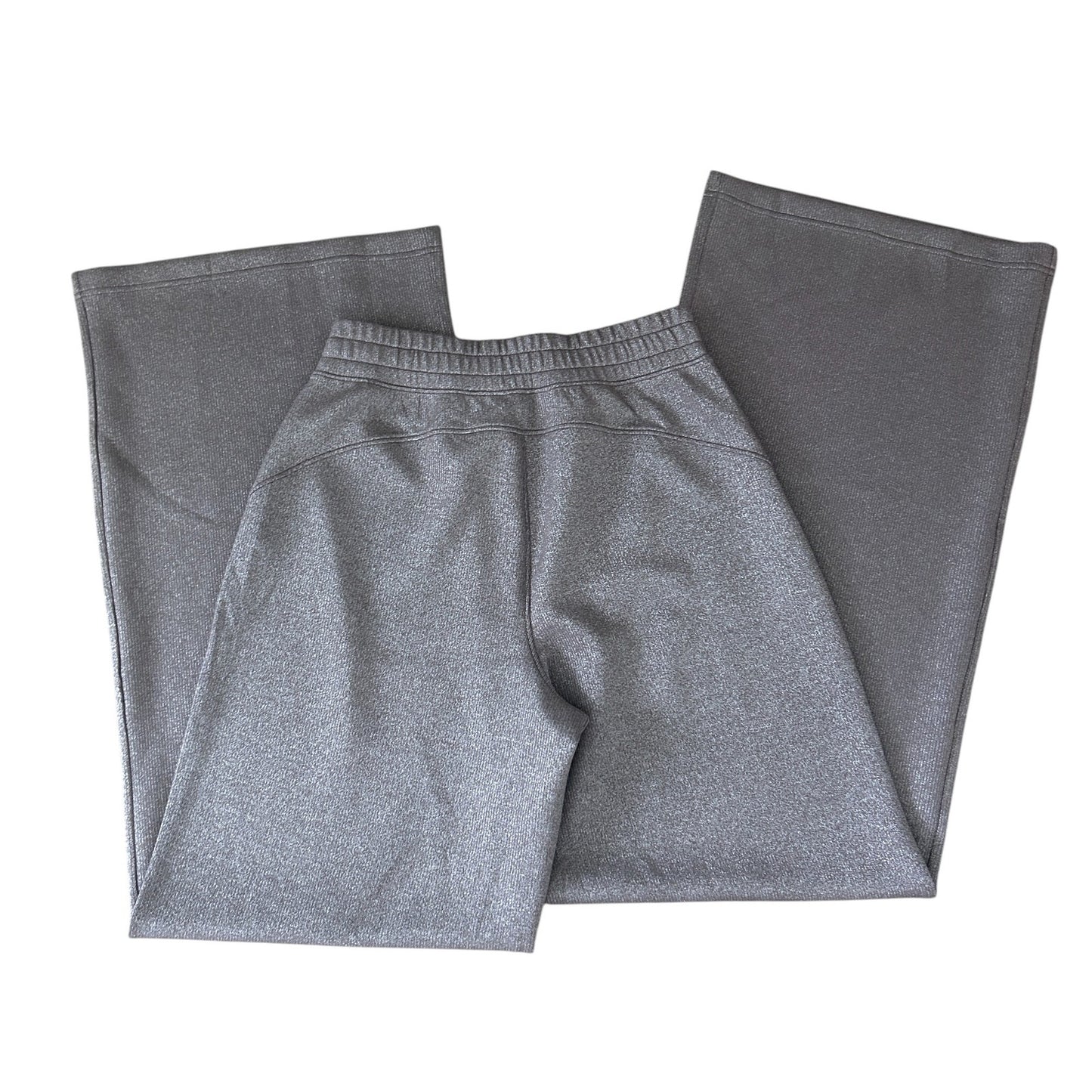 Spanx AirEssentials Shimmer Wide Leg Pants Smoke Womens Size Medium Tall NEW