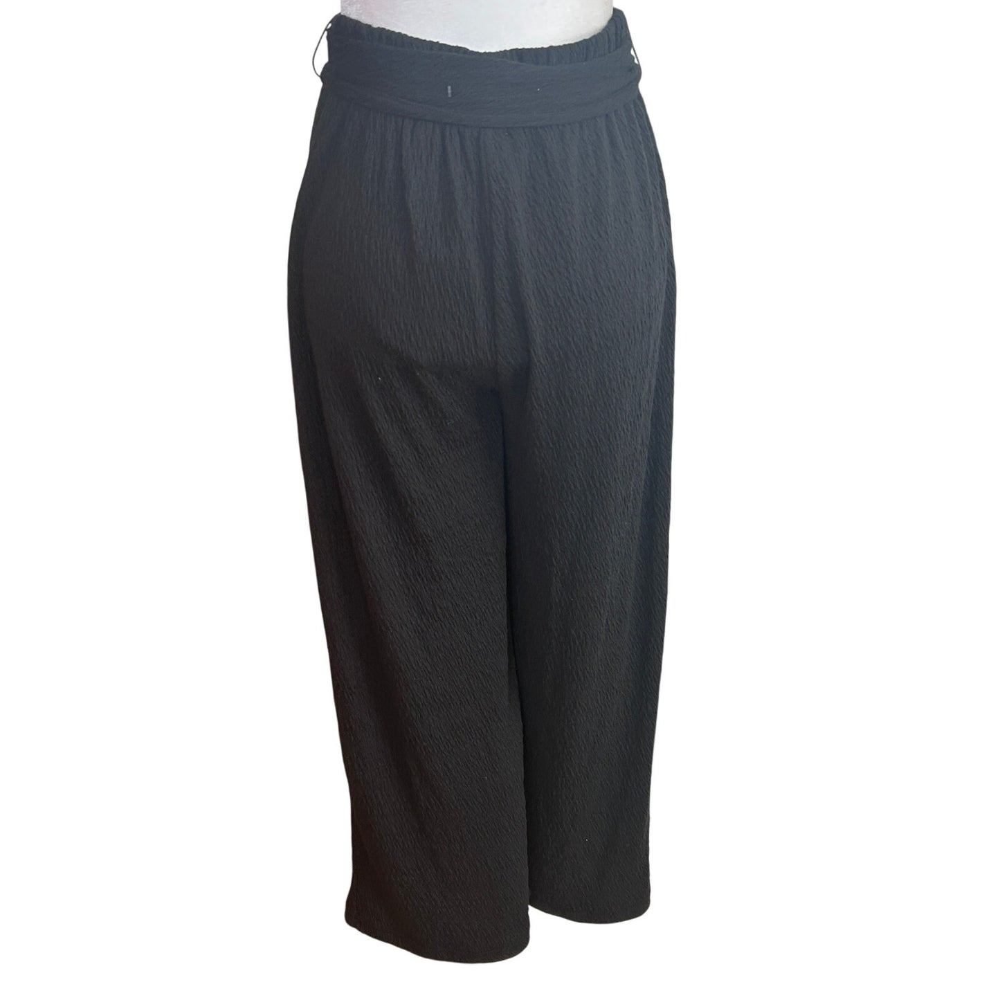 Z Supply NWT Black Isla Pucker Knit Pant Womens Size Small NEW