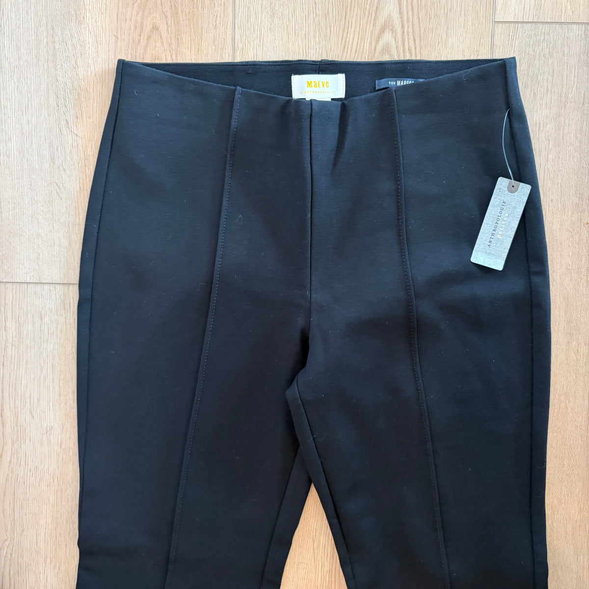 Anthropologie Maeve Black The Margot Pant Womens Size Small Petite NWT
