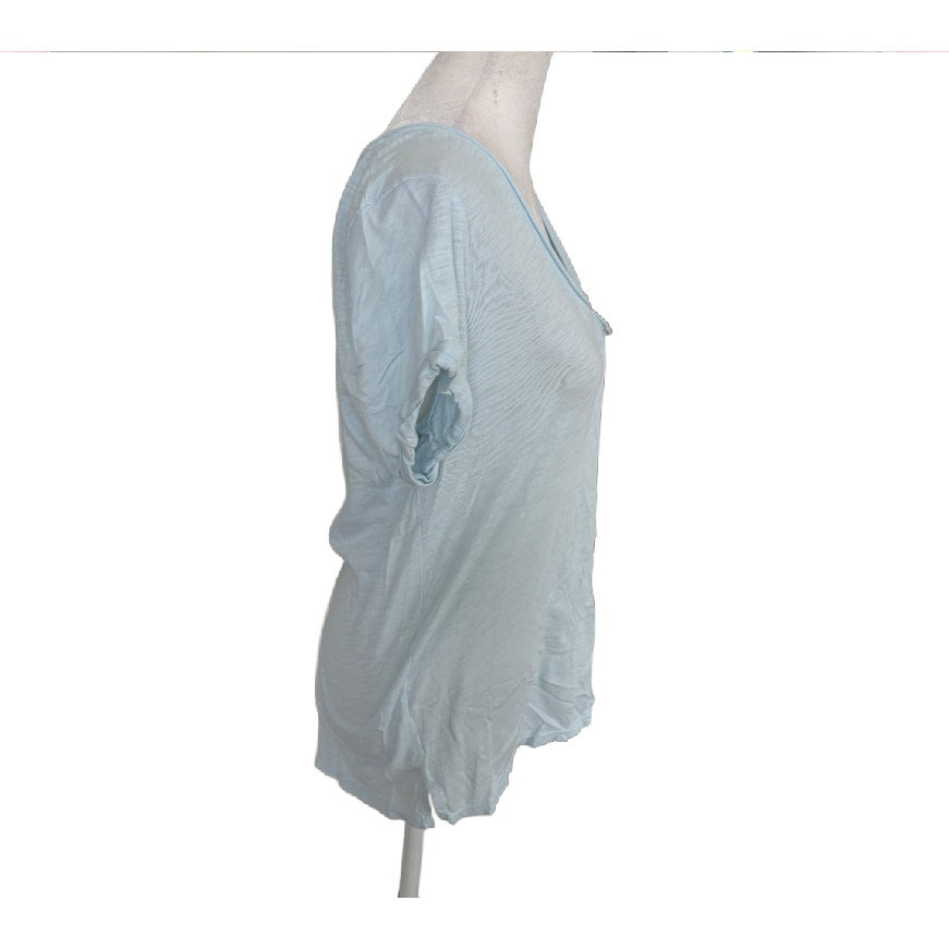 t.la Anthropologie Light Blue Scoop Neck T-Shirt Womens Size Small