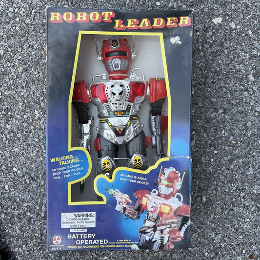 Vintage Robot Leader Zadak Walking Talking Battery Operated Toy NEW