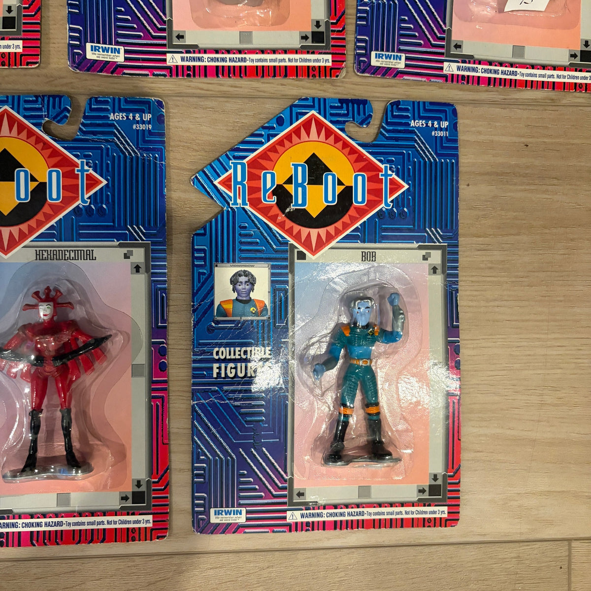 LOT 7 ReBoot Collectible Action Figures Irwin 1995