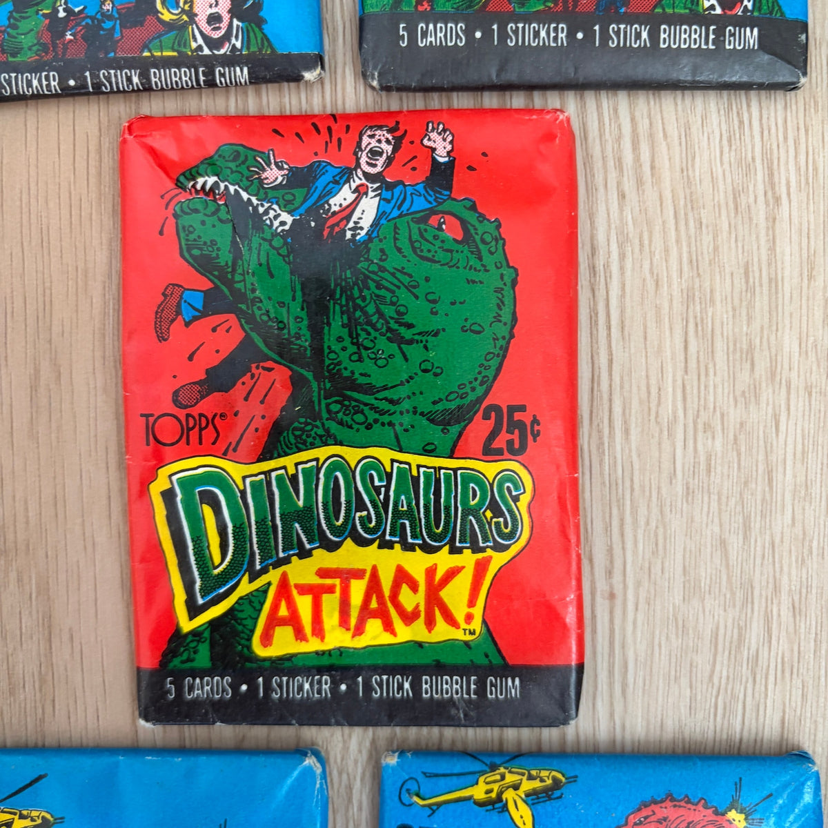 1988 Topps Dinosaurs Attack Trading Cards LOT of 9 Sealed Wax Packs