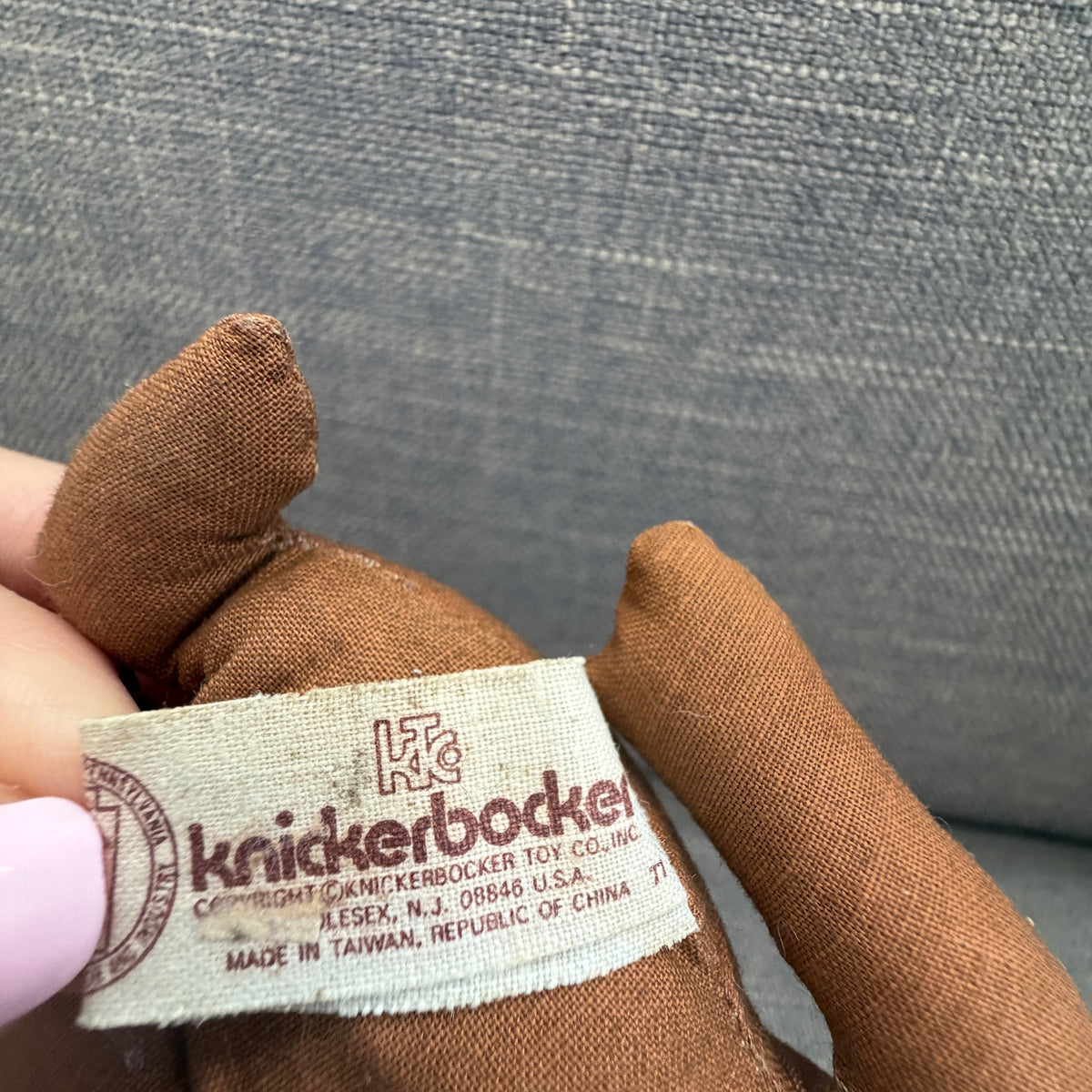 Yogi Bear Vintage 1973 Knickerbocker Toys 7" Plush Doll