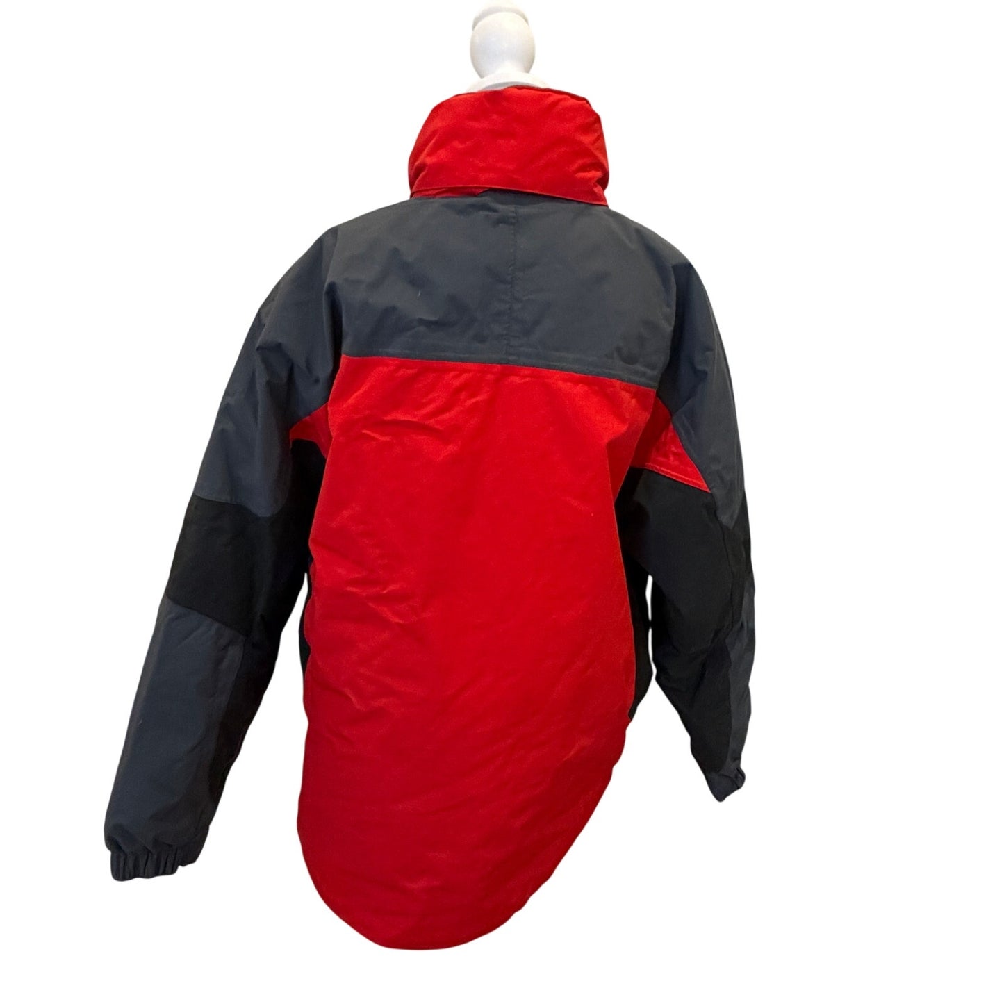 LL Bean Red Gray Winter Jacket Thinsulate 2 Coats in One 0 XC95 Women Size Large
