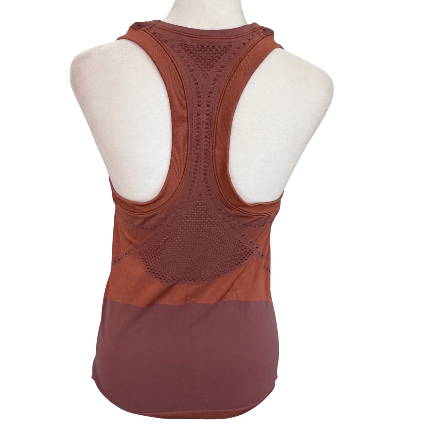 Athleta Allyson Felix Brown Racerback Tank Top Womens Size Medium