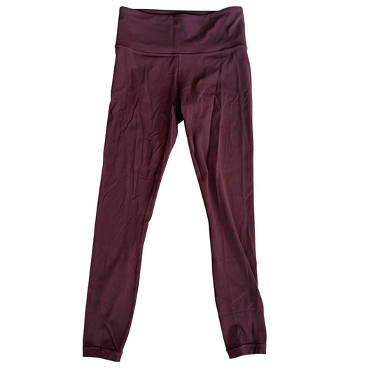 Athleta Burgundy Elation 7/8 Tight Leggings Womens Size XS