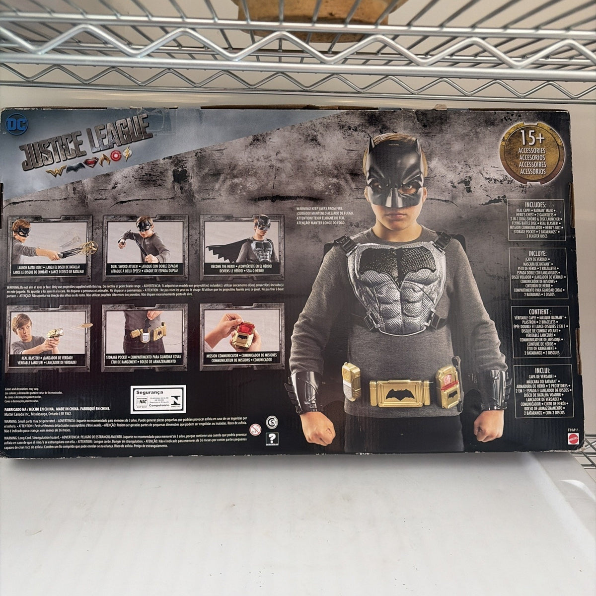 2017 Justice League Batman Ultimate Hero Utility Belt Costume 15+ Accessories