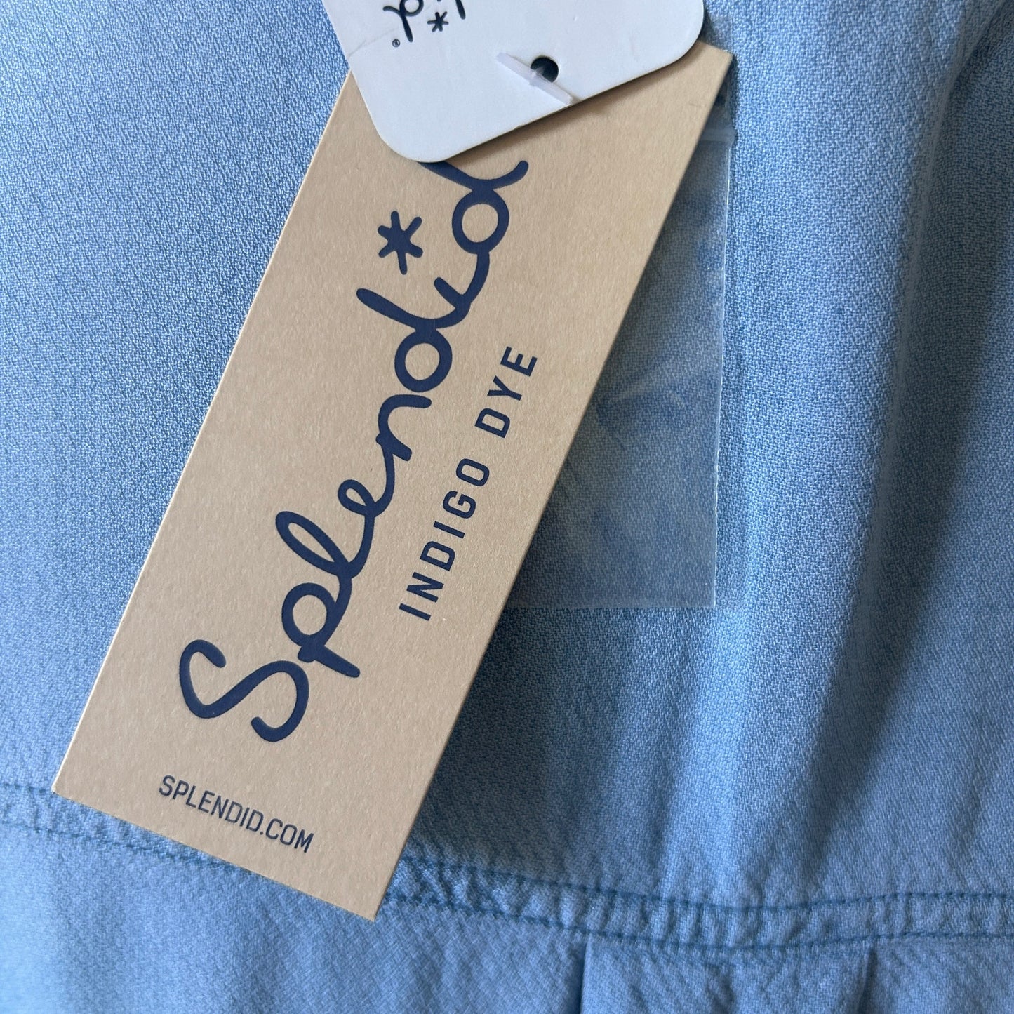 Splendid NWT Light Blue Sleeveless Raw Hem Shift Dress Womens Size Small NEW