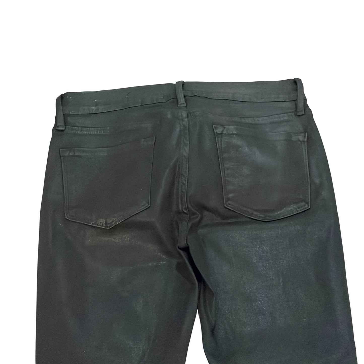 Frame Le Skinny de Jeanne Black Coated Skinny Jeans Womens SIze 29