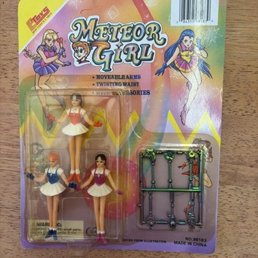 E Toys Meteor Girl Vintage Doll Figures With Accessories On Unpunched Card NEW
