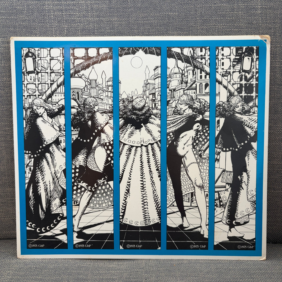 Vintage 1975 Uncut Barry Windsor-Smith Moon and Star "Valeria" Bookmark Set