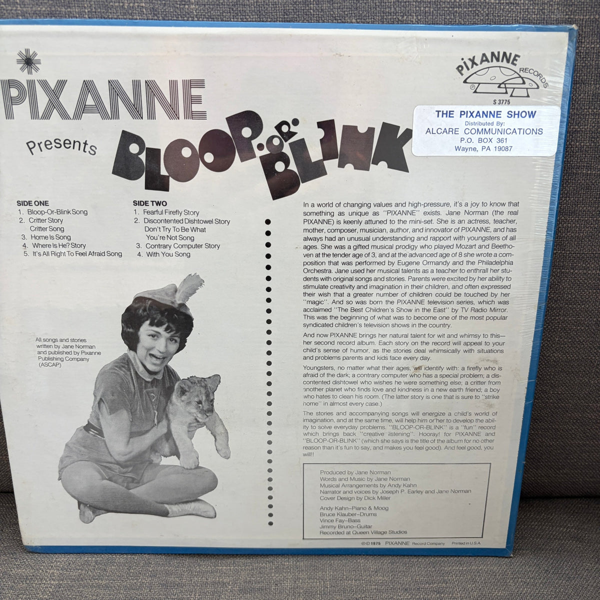 PIXANNE presents BLOOP OR BLINK (1975) Philly TV Kids Show Album Record NEW
