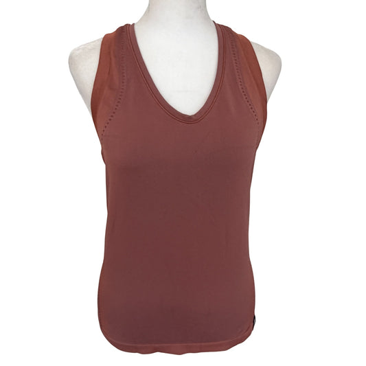 Athleta Allyson Felix Brown Racerback Tank Top Womens Size Medium