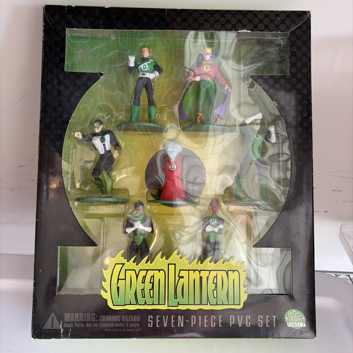 2000 DC Direct GREEN LANTERN 7 Piece Set Alan/Hal/Kyle/Ganthet/Guy/John/Sinestro