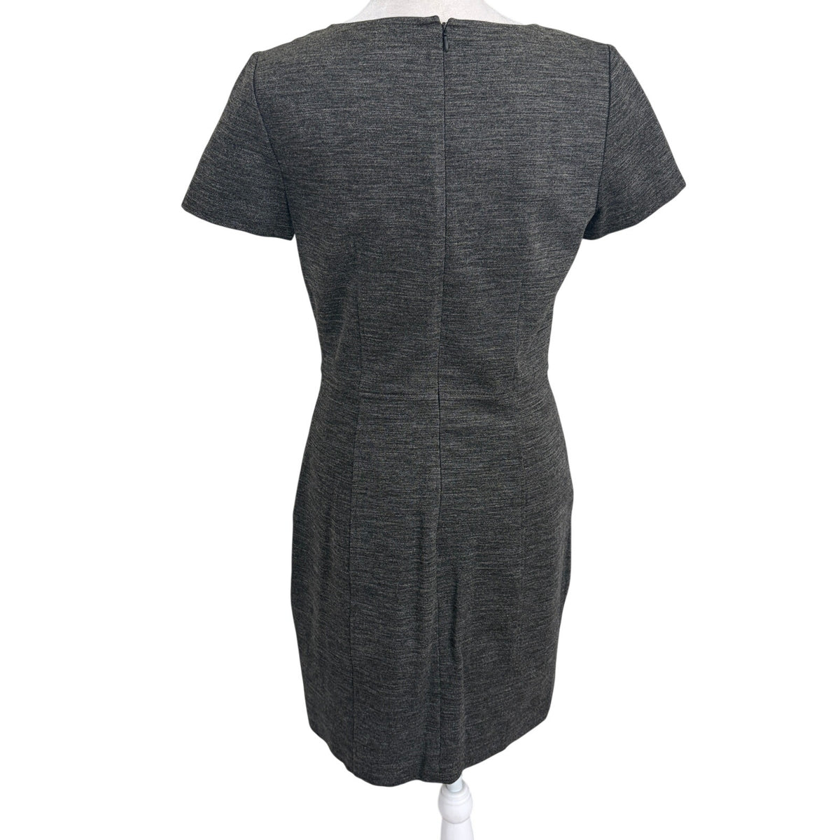 Theory Nuriana Gray Classic Short Sleeve Sheath Knee Length Dress Womens Size 6