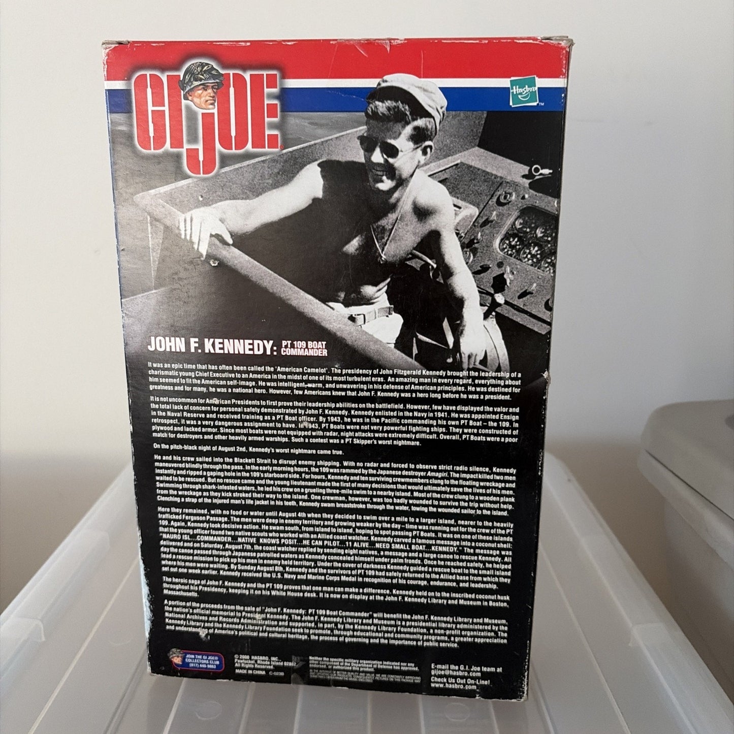 Hasbro G.I. Joe John F. Kennedy PT 109 Boat Commander Figure w/ Accessories