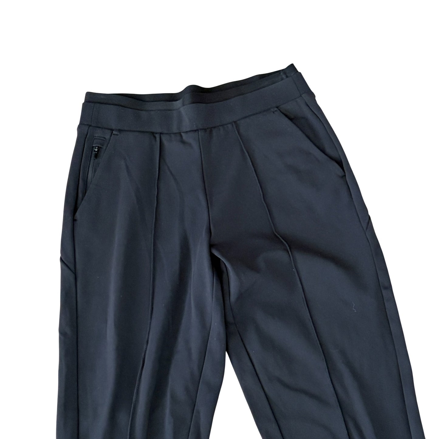 Athleta Black Venice Pintuck Pant Cropped Womens Size XXS