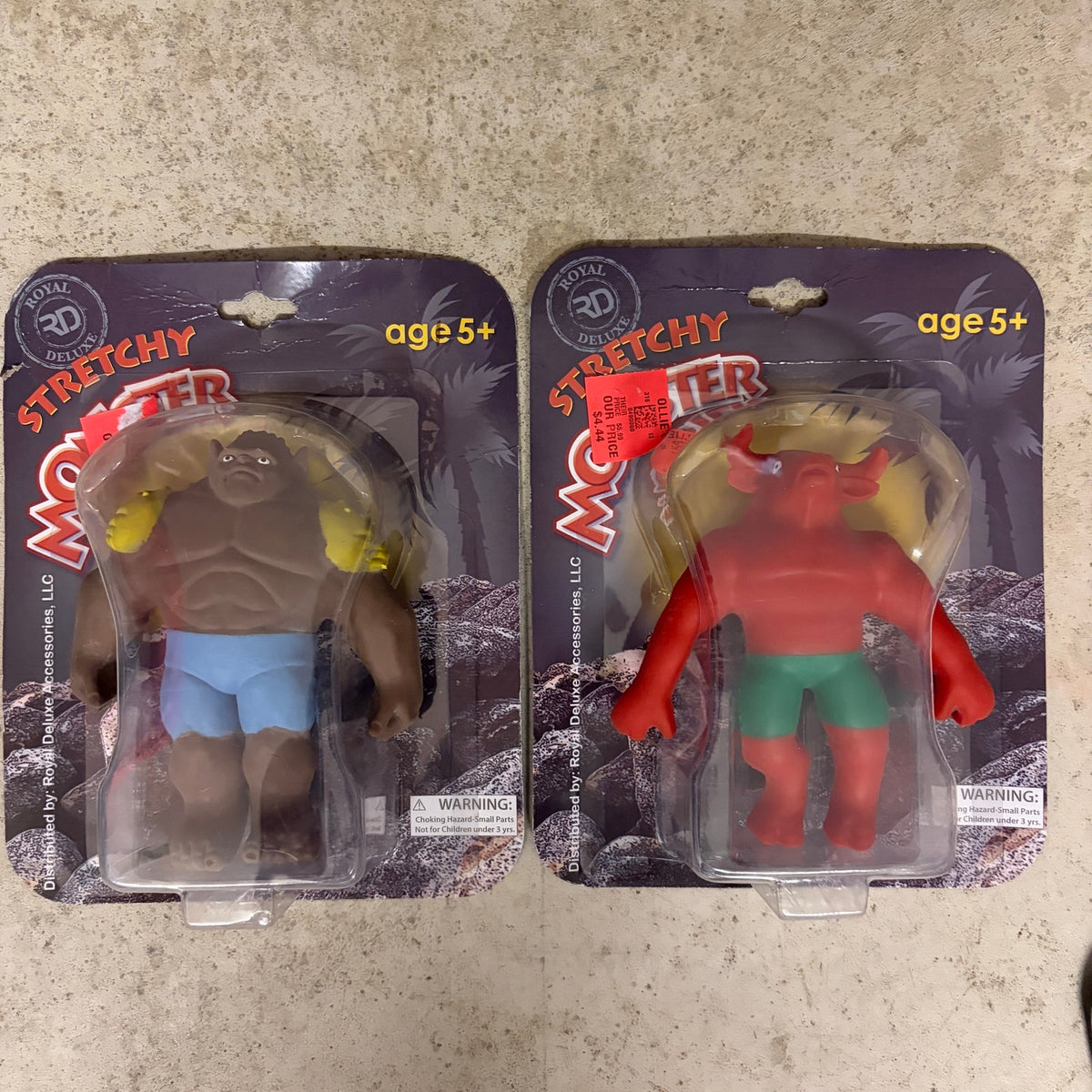 LOT 9 Royal Deluxe Stretchy Monsters and Stretchee Monkee Figures NEW