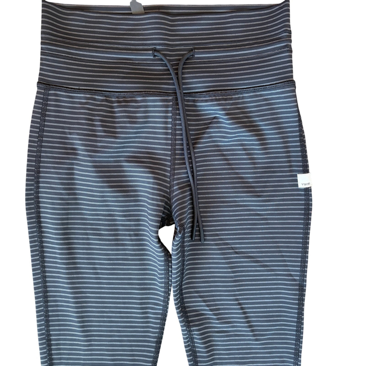 Vuori Stripe Daily Legging High-Waisted Striped Drawstring Leggings Size Medium
