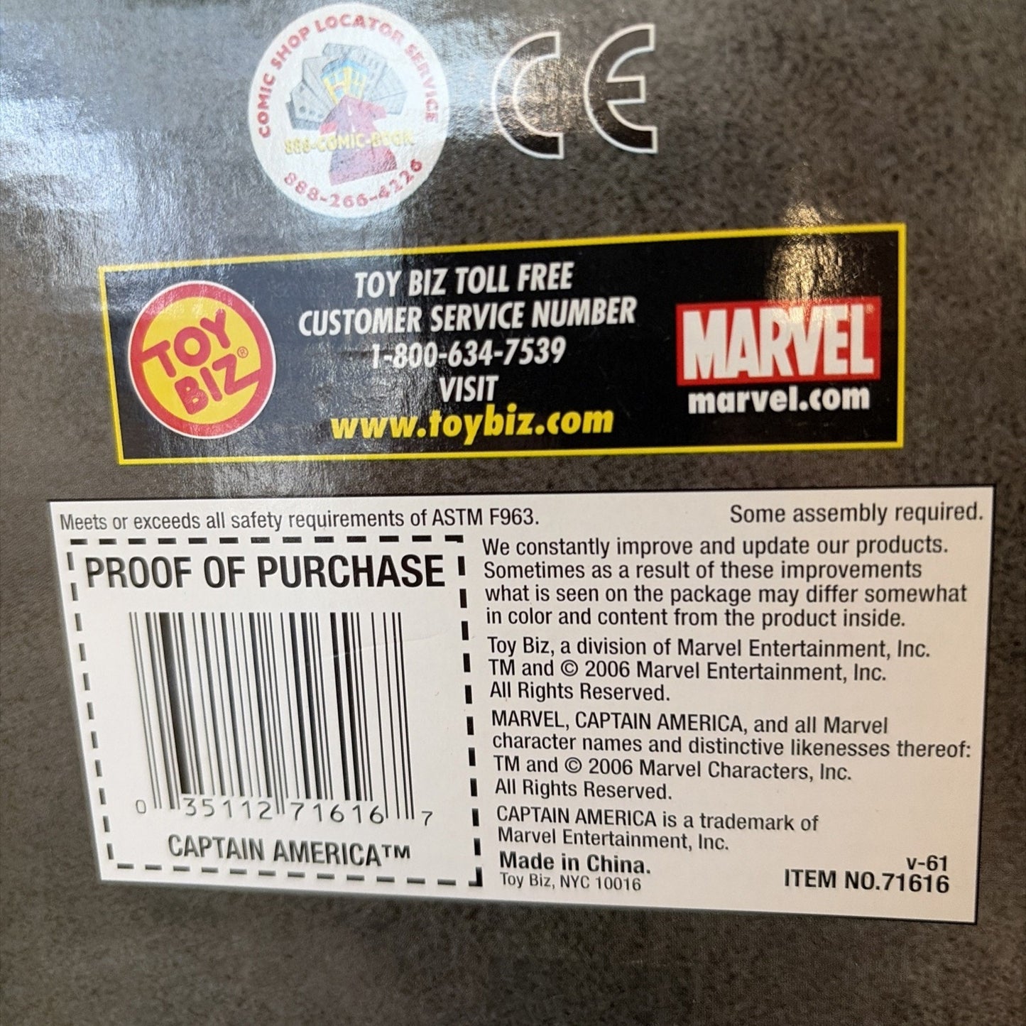 Captain American Unmasked Marvel Legends Icons 12" inch Action Figure ToyBiz