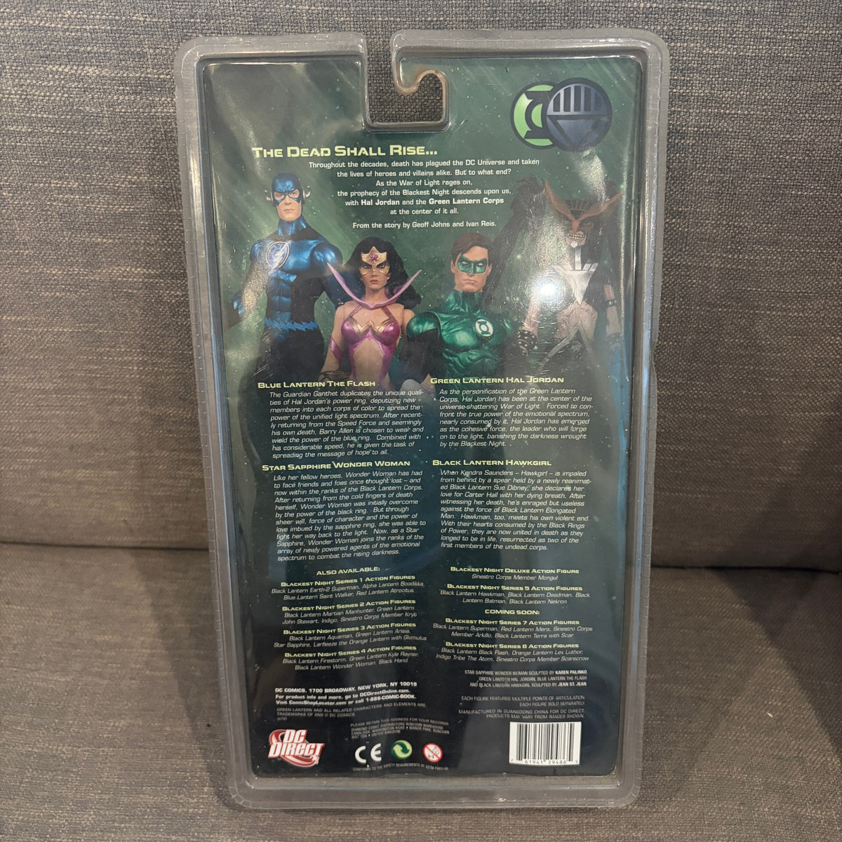DC DIRECT Blackest Night Series 6 Black Lantern Hawkgirl Action Figure NEW