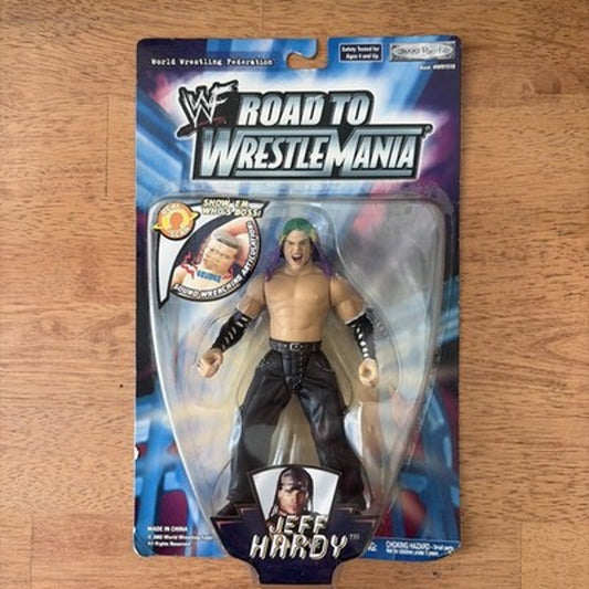 WWF WWE Jakks Road to Wrestlemania Jeff Hardy Action Figure BRAND NEW 2002