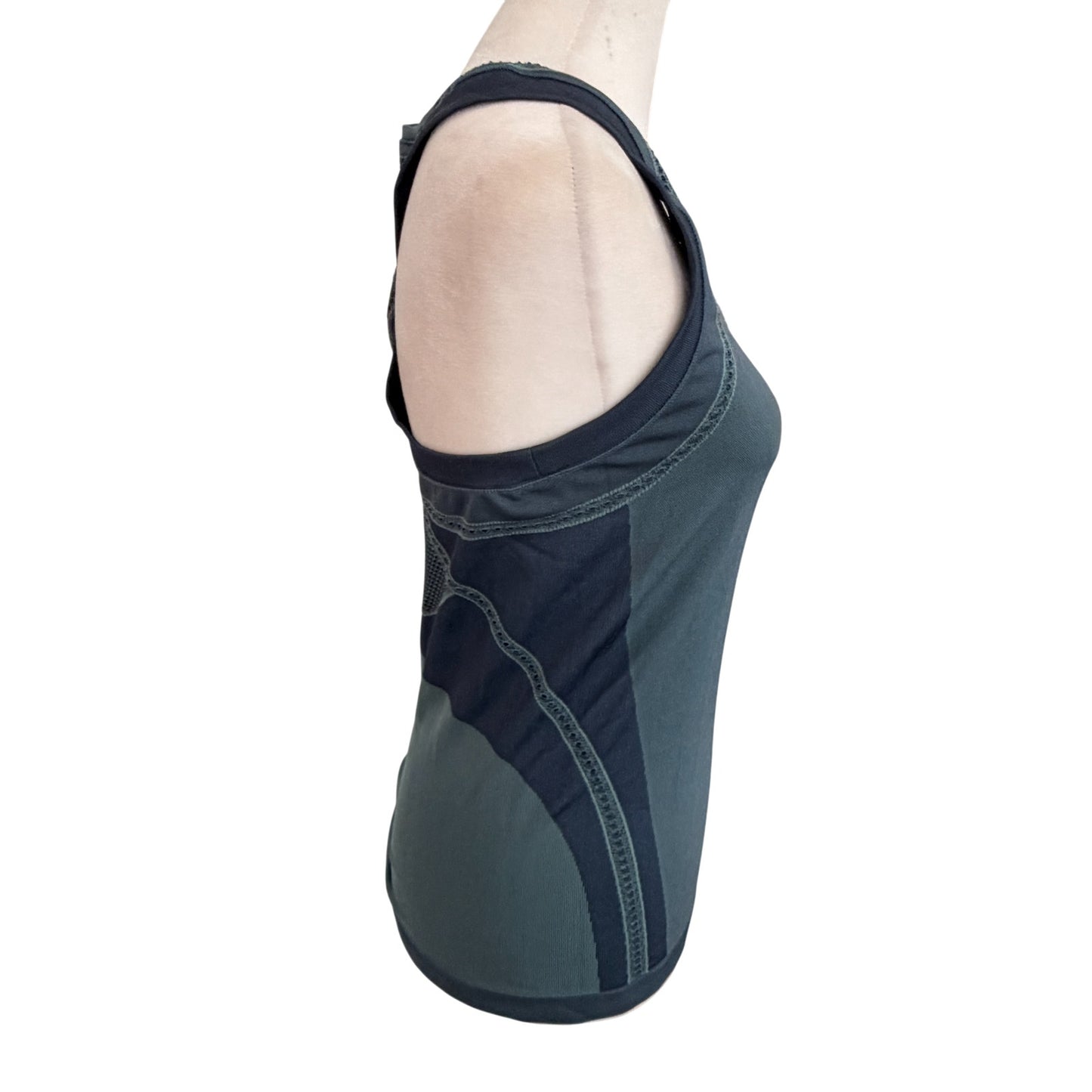 Athleta Allyson Felix Blue Racerback Tank Top Womens Size Medium