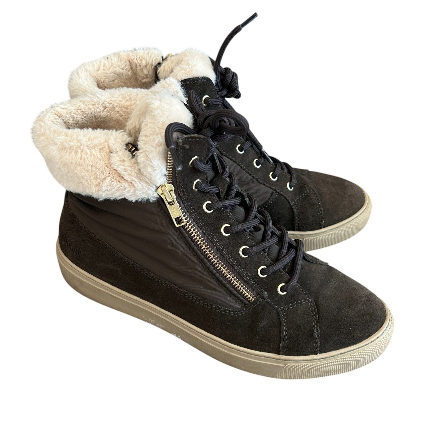 Cougar Waterproof Suede and Fur Lined Boots Sneaker Size Zipper Womens Size 9