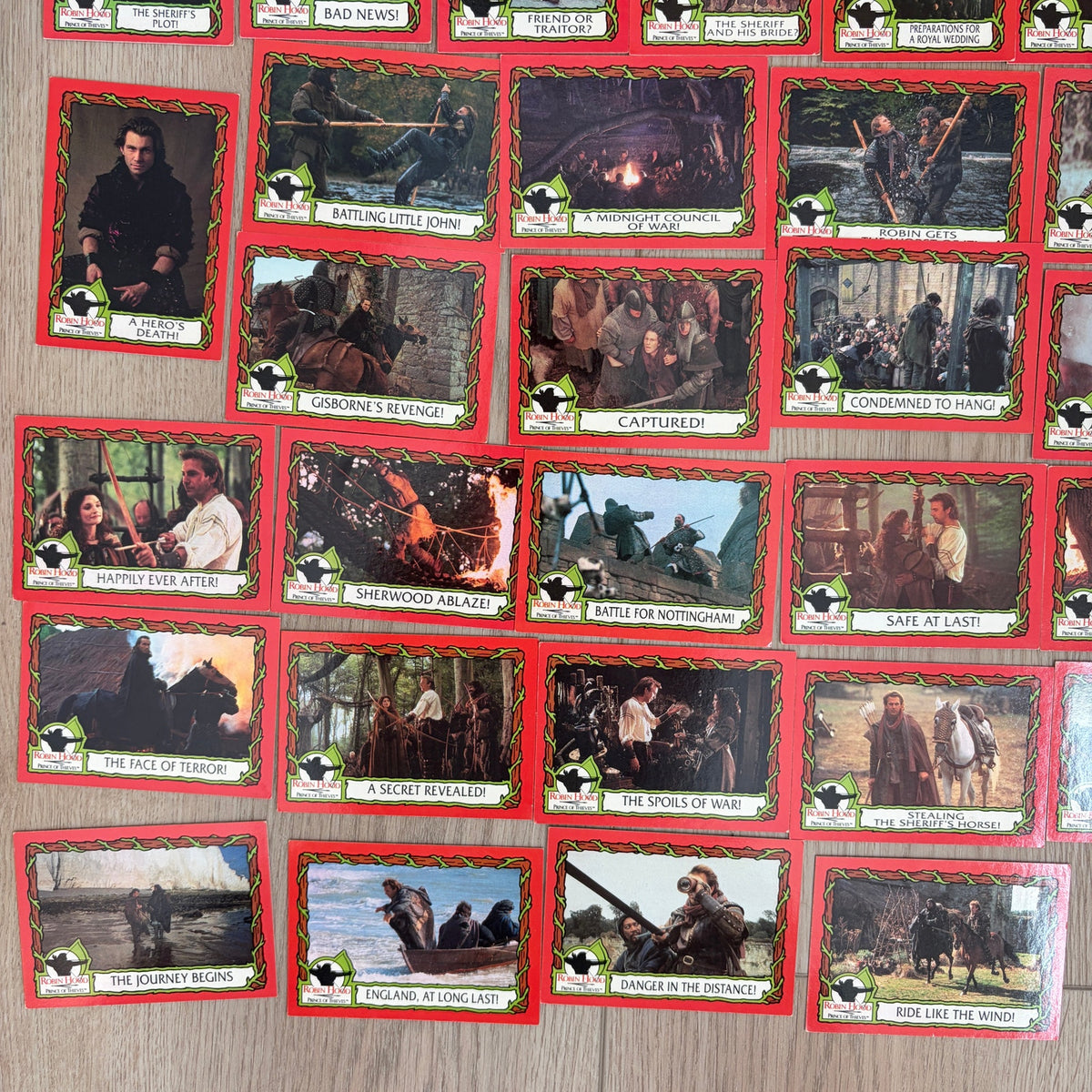 LOT 57 Cards Vintage Robin Hood Movie Topps Trading Cards