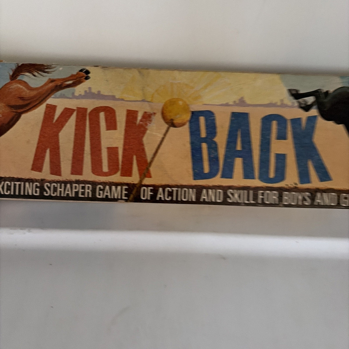 Vintage Schaper Kick Back Game of Action & Skill Sealed In Box 1965 Box Damaged