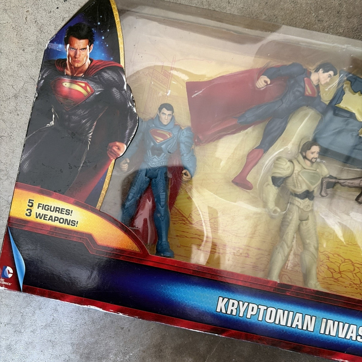 SUPERMAN Man of Steel KRYPTONIAN INVASION 5-Pack 3.75 Figure TARGET EXCLUSIVE