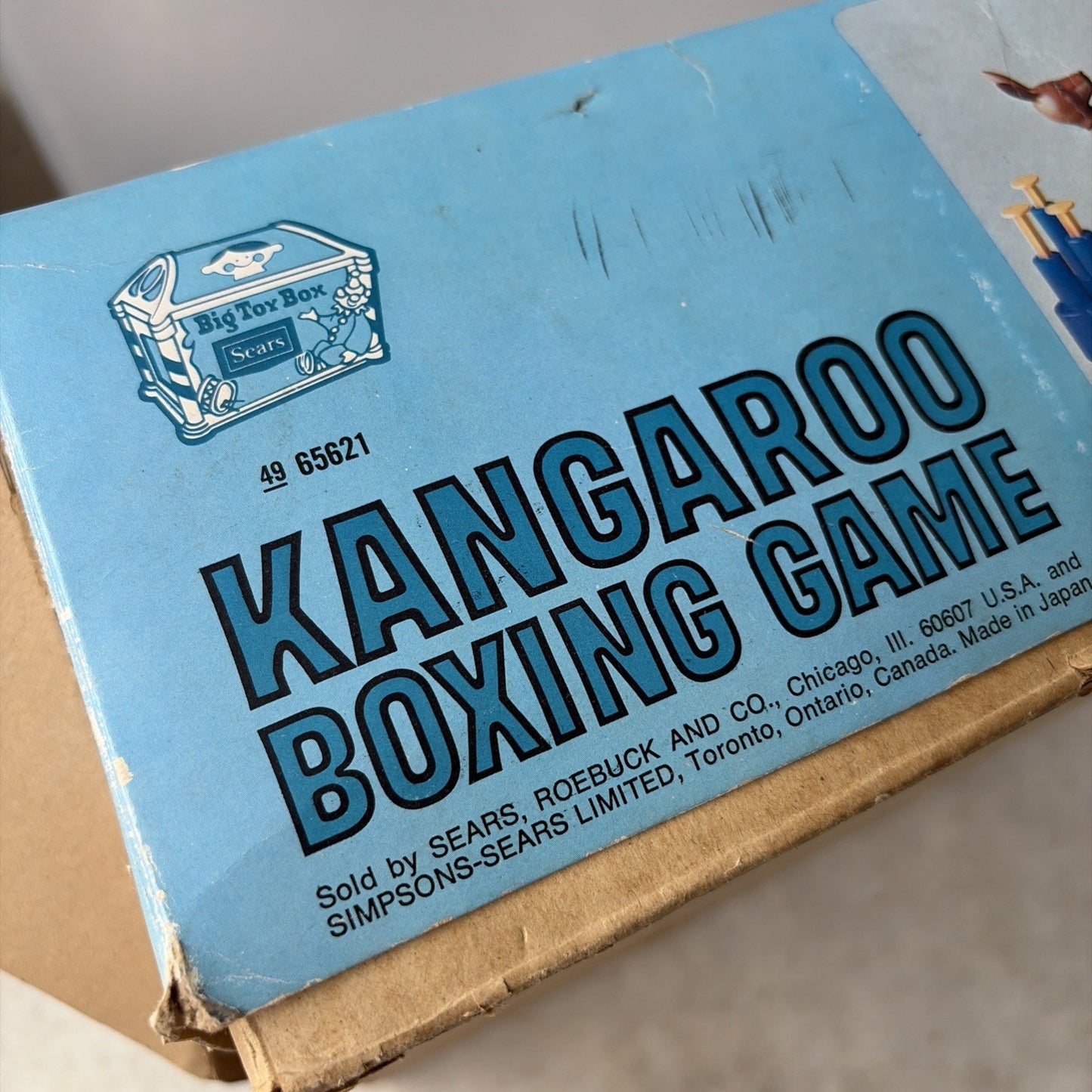 SEARS BIG TOY BOX KANGAROO boxing game 1960S RARE rock em sock em robots JAPAN