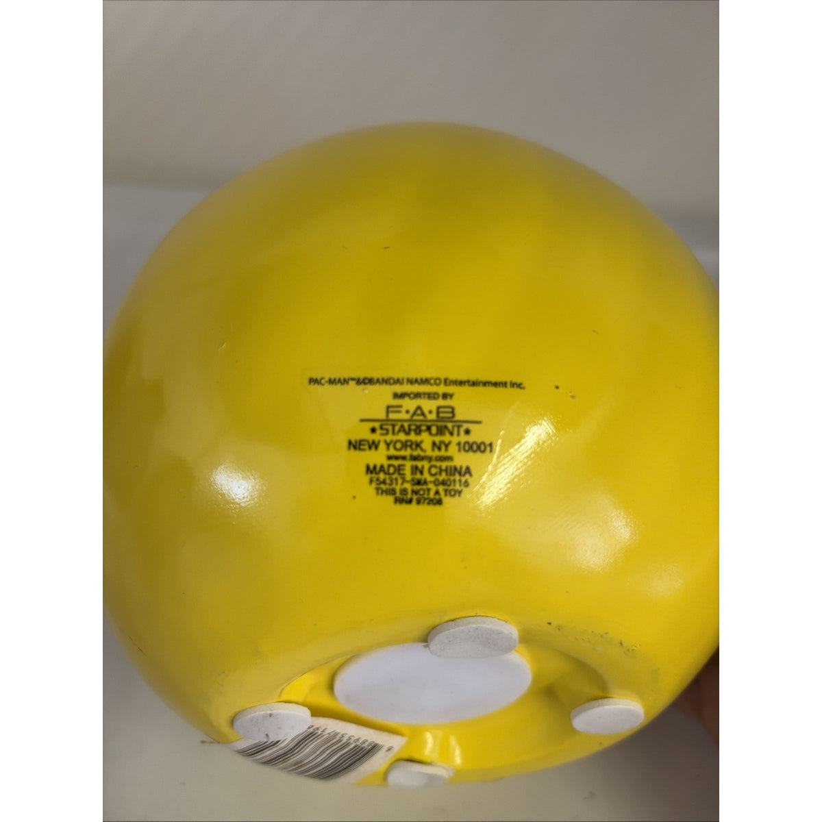 Pac-Man Yellow PVC Piggy Bank