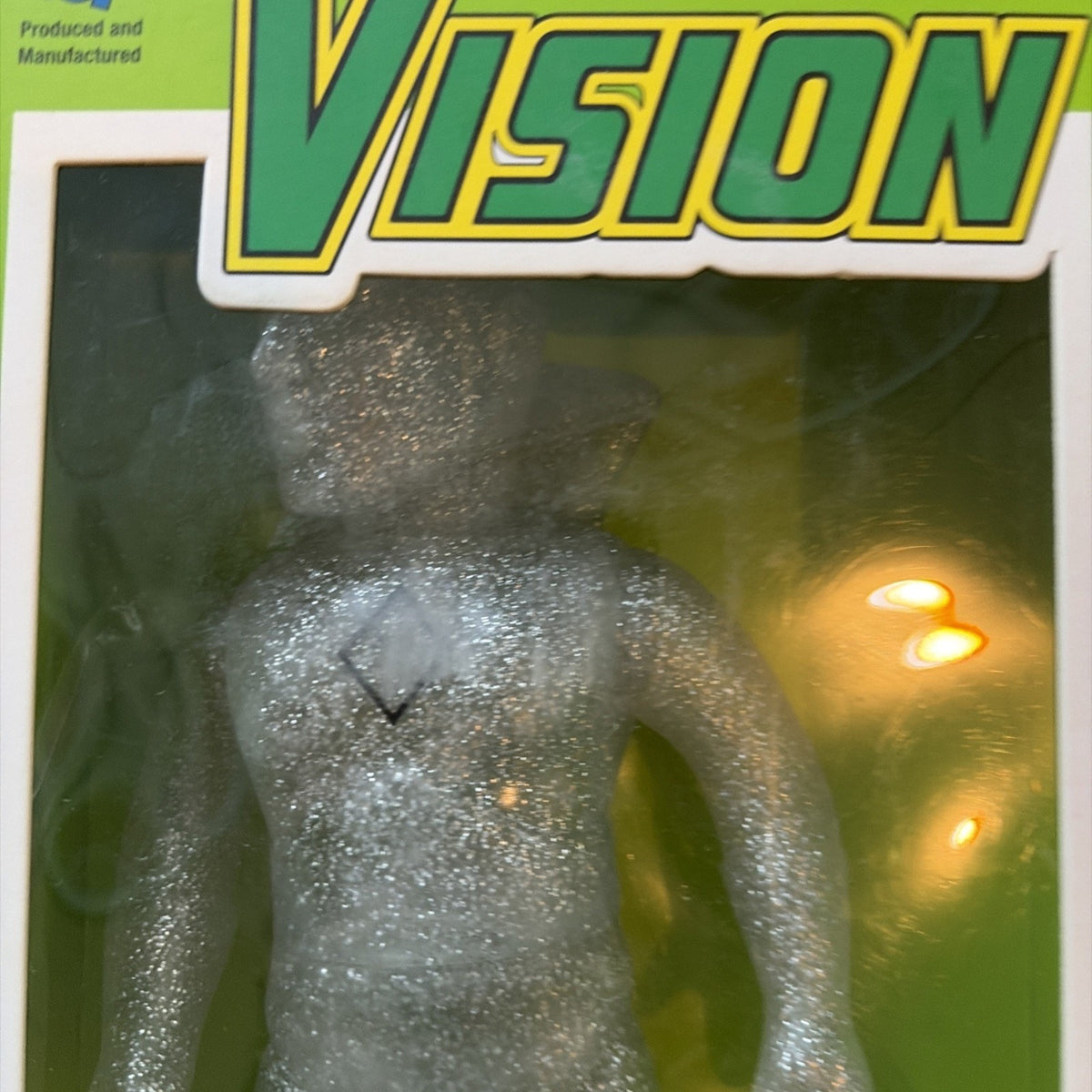 Marvel Hero Retro Sofubi Vision PX Clear 10 inch Figure SDCC Medicom NEW SEALED