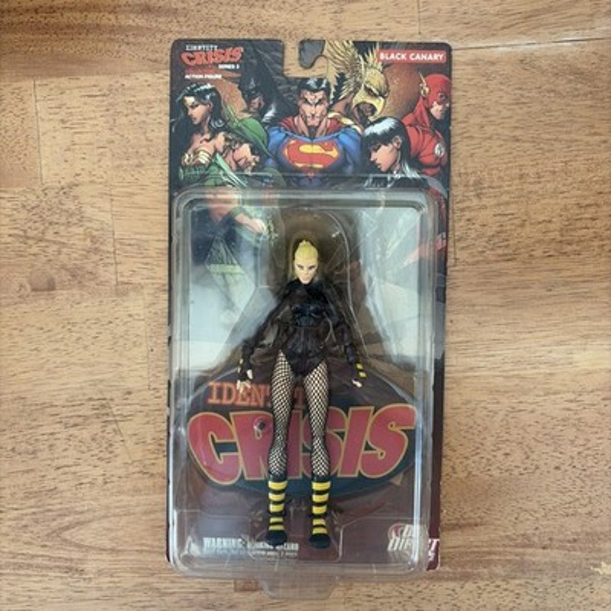 Black Canary Action Figure DC Direct Identity Crisis Boxed Black Yellow