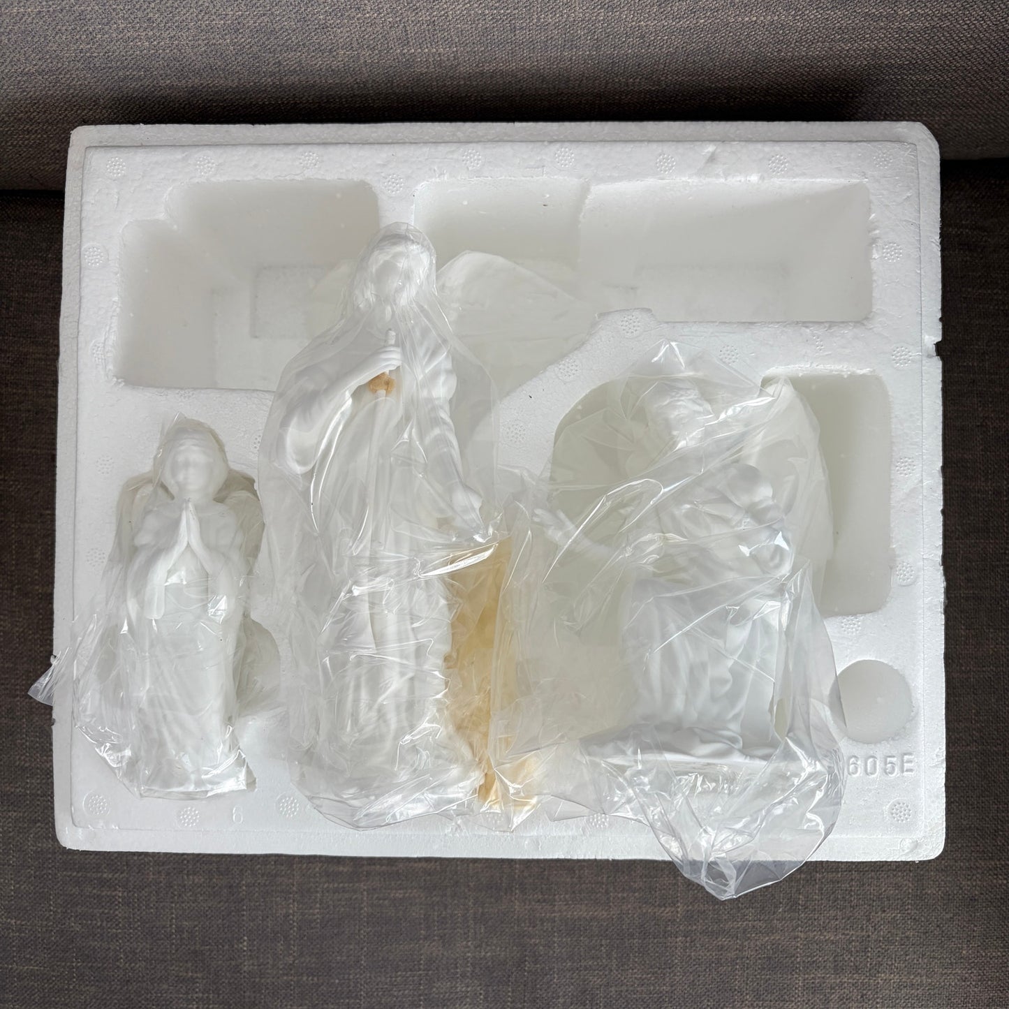 Lenox 1989 The Nativity Angels in Adoration Handcrafted Bone China Set of 3