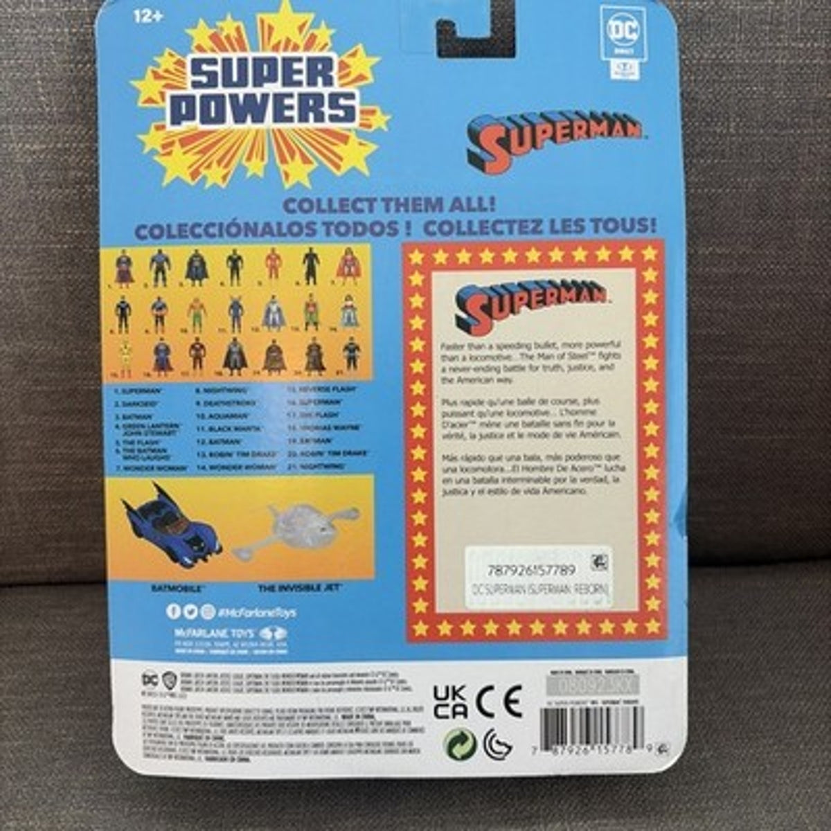 McFarlane Toys DC Super Powers Superman Reborn Action Figure Brand New, Sealed