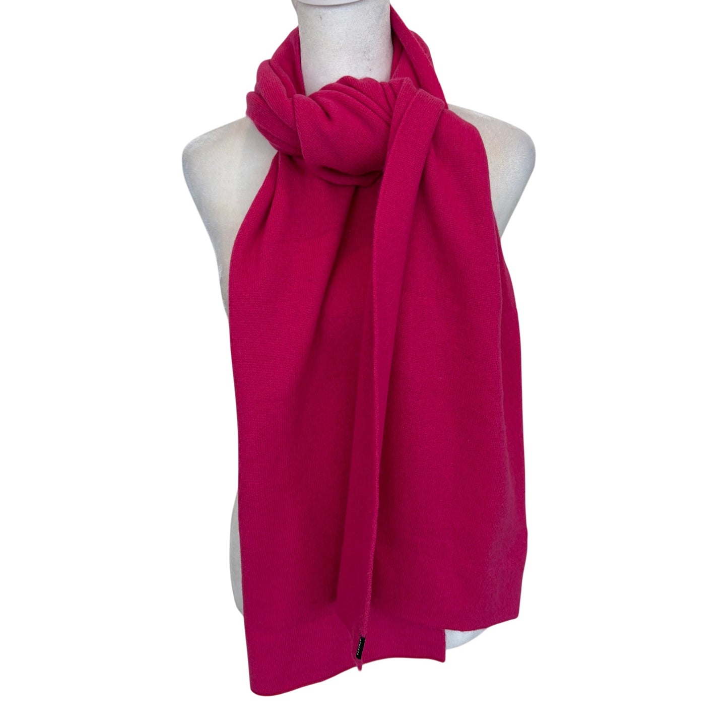 Athleta Hot Pink Wool Cashmere Blend Knit Scarf One Size